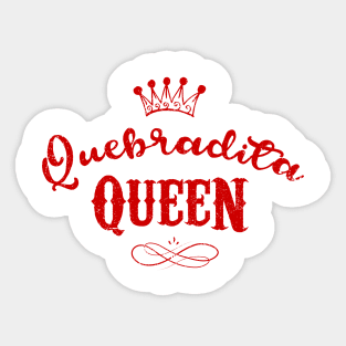 Quebradita Queen - red design Sticker